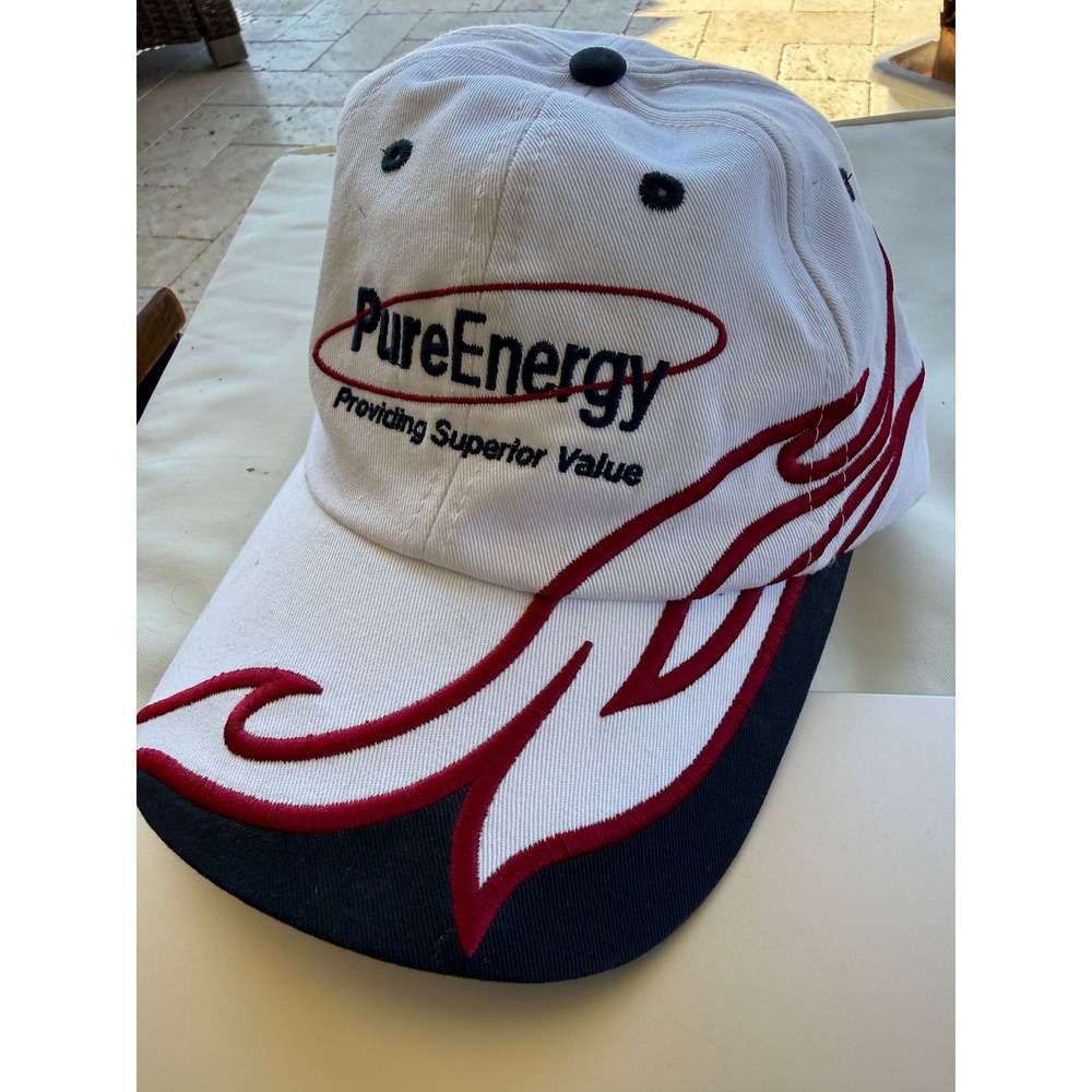 Legend‎ PureEnergy Grand Junction CO Flame Baseball Cap Hat White Red Adjustable